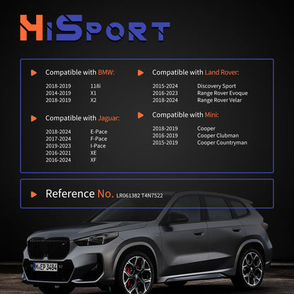 HiSport Rear Left Parking Brake Actuator Motor - Compatible with BMW 118i X1 X2 Jaguar E-Pace F-Pace I-Pace XE XF Land Rover Discovery Sport Range Rover Evoque Velar 2014-2024 - Replace LR061382