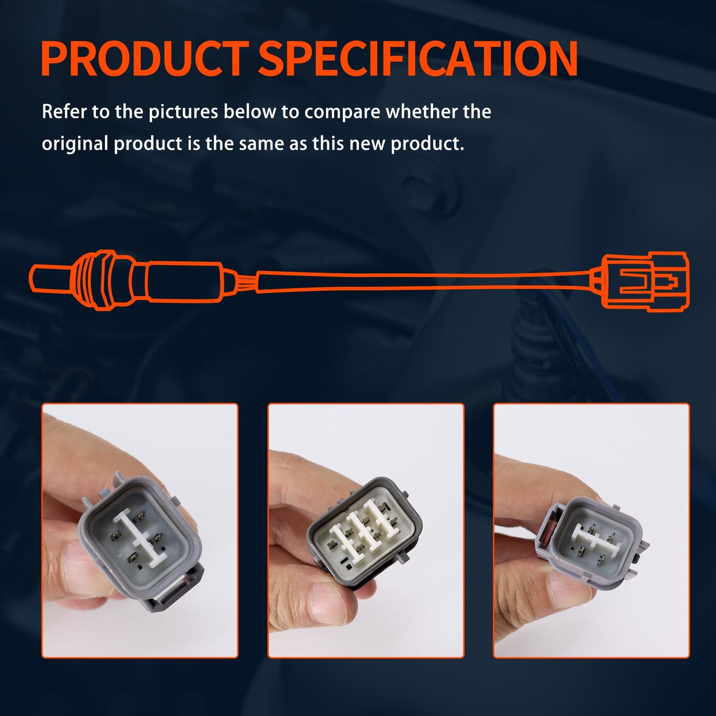 HiSport 4PCS O2 Oxygen Sensor - Compatible with Acura MDX RL TL Honda Accord Odyssey Pilot Ridgeline Upstream Downstream Replace 25024346 25024391 25025001