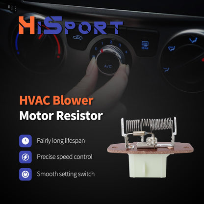 HiSport 973-013 973-404 HVAC Blower Motor Resistor Compatible with Ford E-150 E-250 E-350 E-450 E-550 F-250 F-350 F-450 F-550 Super Duty Replacement for 4C2Z19A706AA 4P1363