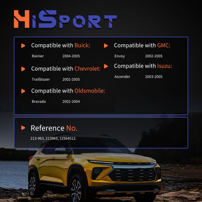 HiSport Coolant Temperature Sensor 213-963 Compatible with Buick Rainier 2004-2005 & Chevrolet Trailblazer 02-05 & GMC Envoy 2002-2005 & Isuzu Ascender 2003-2005 & Oldsmobile Bravada 2002-2004