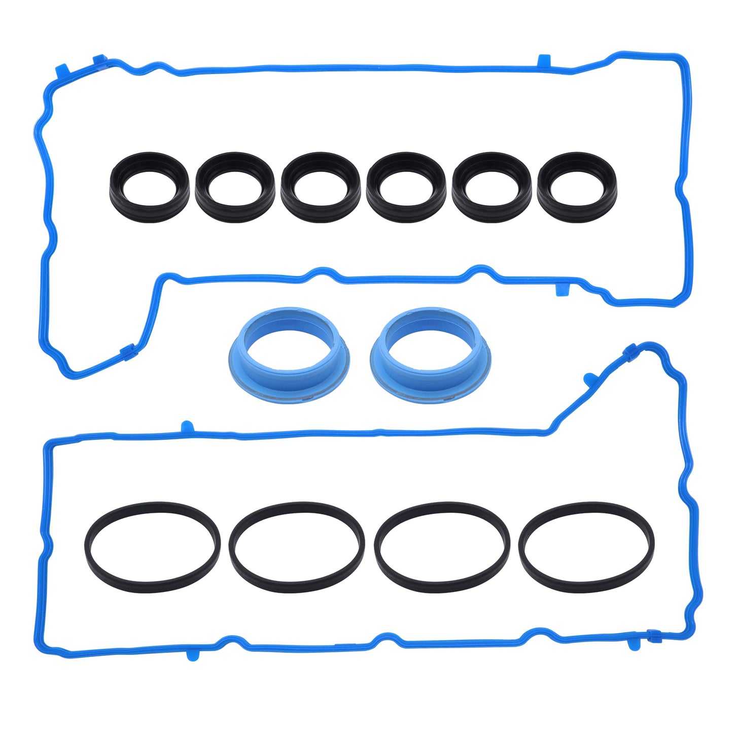 HiSport VS50805R Valve Cover Gasket Seal - Compatible with Dodge Charger Challenger Chrysler 200 300 Town & Country Durango Grand Caravan Cherokee Wrangler Ram 1500 3.2L 3.6L
