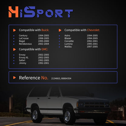 HiSport 213-4663 Engine Intake Manifold Temperature Sensor - Compatible with Buick Century LaCrosse Chevrolet Astro Blazer GMC Envoy Safari Replaces 2134663 88864354