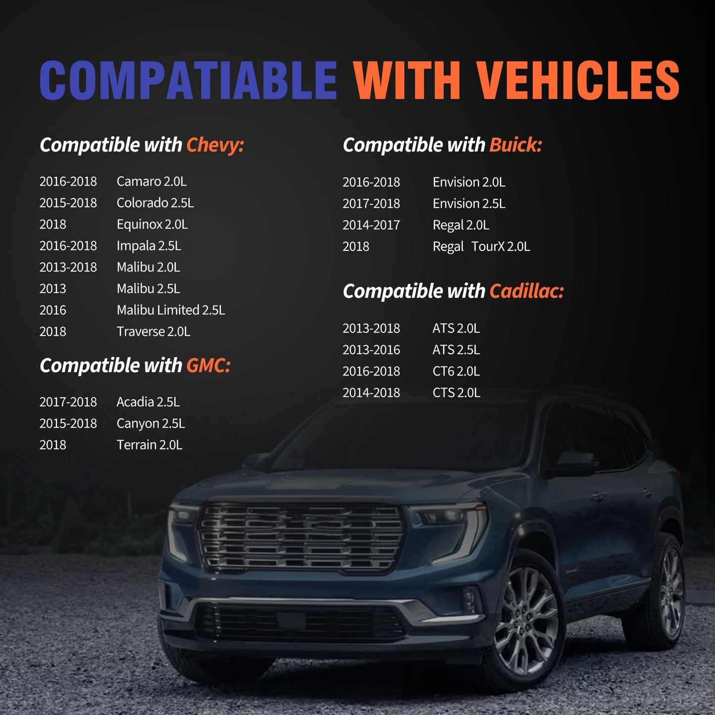 HiSport Valve Cover Gasket Seal - Compatible with Buick Envision Regal TourX Cadillac ATS CT6 CTS Chevy Camaro Malibu Limited Traverse GMC Acadia Canyon 2.0L 2.5L 2013-2018 - Replace 12635953