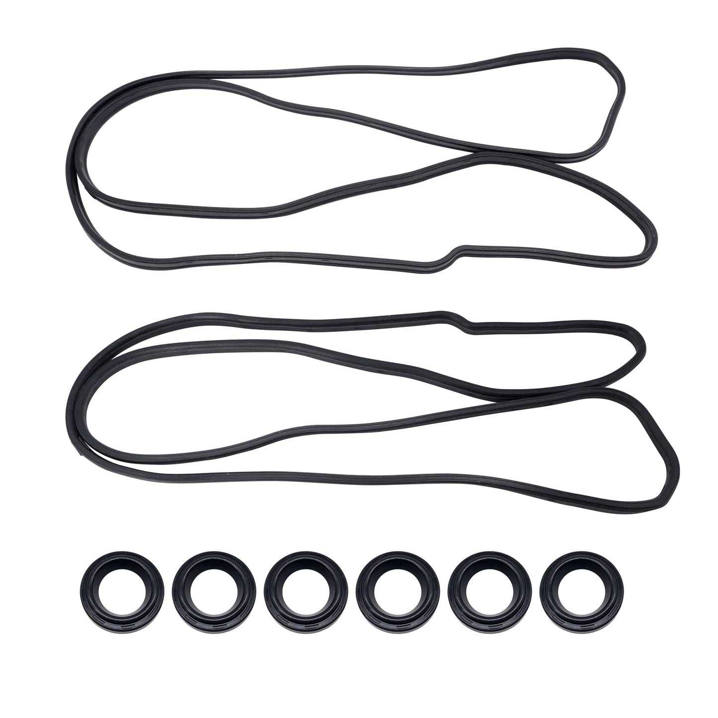 HiSport Valve Cover Gasket - Compatible with Toyota Avalon Camry Highlander RAV4 Sienna Venza Highlander Lexus ES350 RX350 RX450H Lotus Evora Evora 3.5L V6 2005-2016 - Replace VS50682R