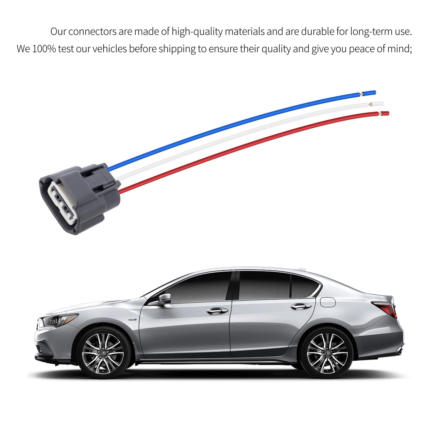 HiSport Ignition Coil Connector Plug Wiring Harness Pigtail Replacement for Nissan Altima 2007-2015,Sentra 2000-2012,Replacement for Suzuki J48817102 (4-Pack)