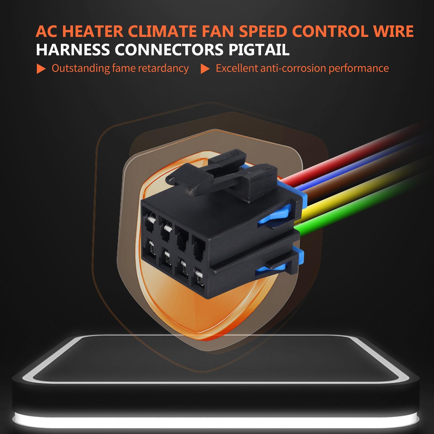 HiSport AC Heater Climate Fan Speed Control Wire Harness Connectors Pigtail PT1346 15306189 969907 Replacement for Chevy Tahoe Silverado 2500 C1500 C2500 C3500 K3500 K2500 K1500 C3500HD 1989-2022