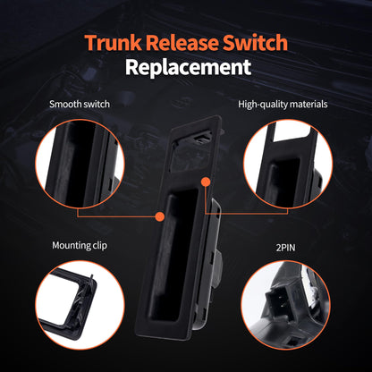 HiSport Tailgate Trunk lid Button Switch Tailgate Door Lock Switch - Compatible with BMW Replaces 51247368753