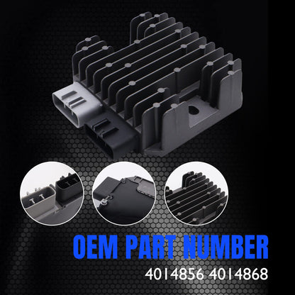 HiSport Voltage Regulator Rectifier - Compatible with Polaris General 1000 General 4 1000 General XP 1000 General XP 4 1000 Ranger 1000 Ranger 500 Ranger 570 - Replace 4014856 4014868