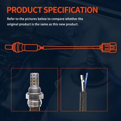 HiSport Oxygen Sensor 250-24200 Replacement - 4-Wire Universal Fit, Heated O2 Sensor 1 Pack