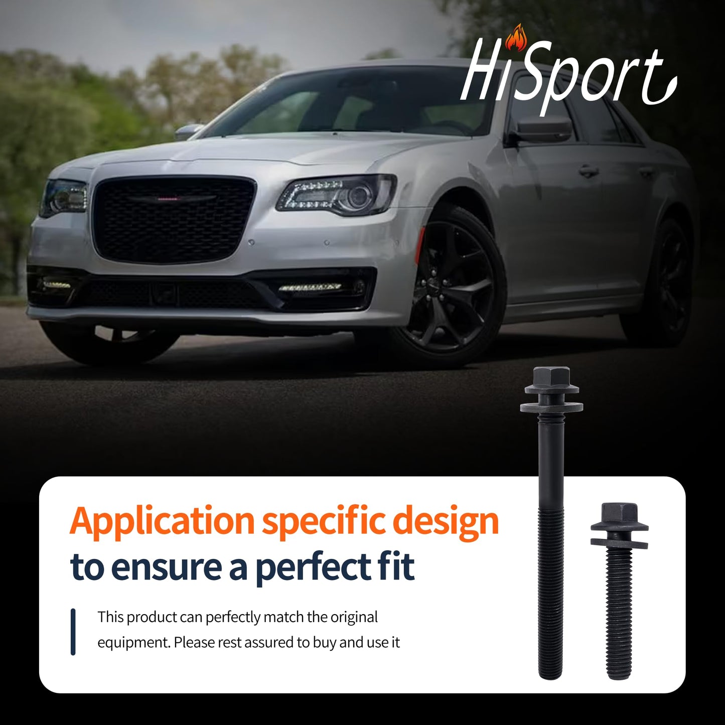 HiSport ES 72200 Engine Cylinder Head Bolt Set - Compatible with 2003-2018 Dodge Ram Chrysler Jeep 5.7L 6.1L 6.4L