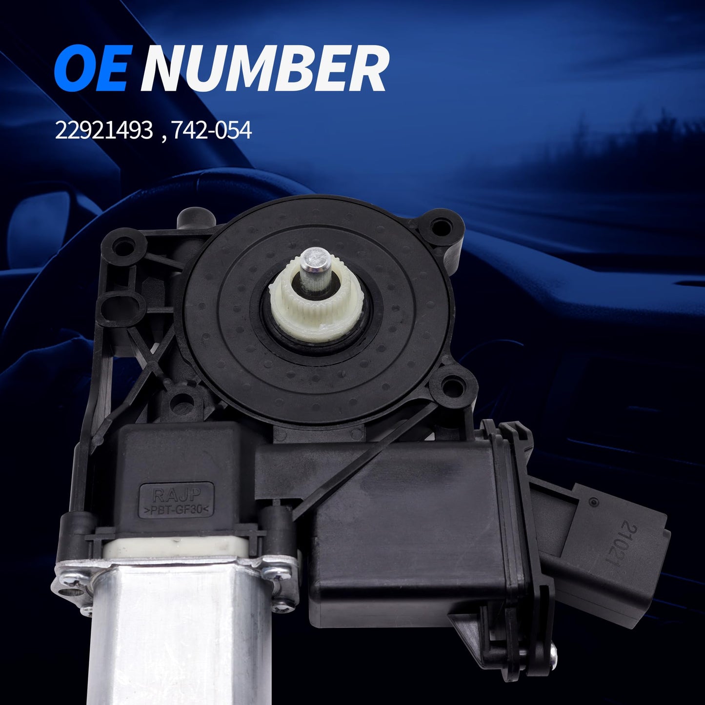 HiSport 22921493 Front Left Power Window Lift Motor Compatible with Cadillac Escalade 2015-2020,Escalade ESV 2015-2020,Compatible with Chevrolet Tahoe Silverado 1500 2500 3500 & GMC Sierra Yukon