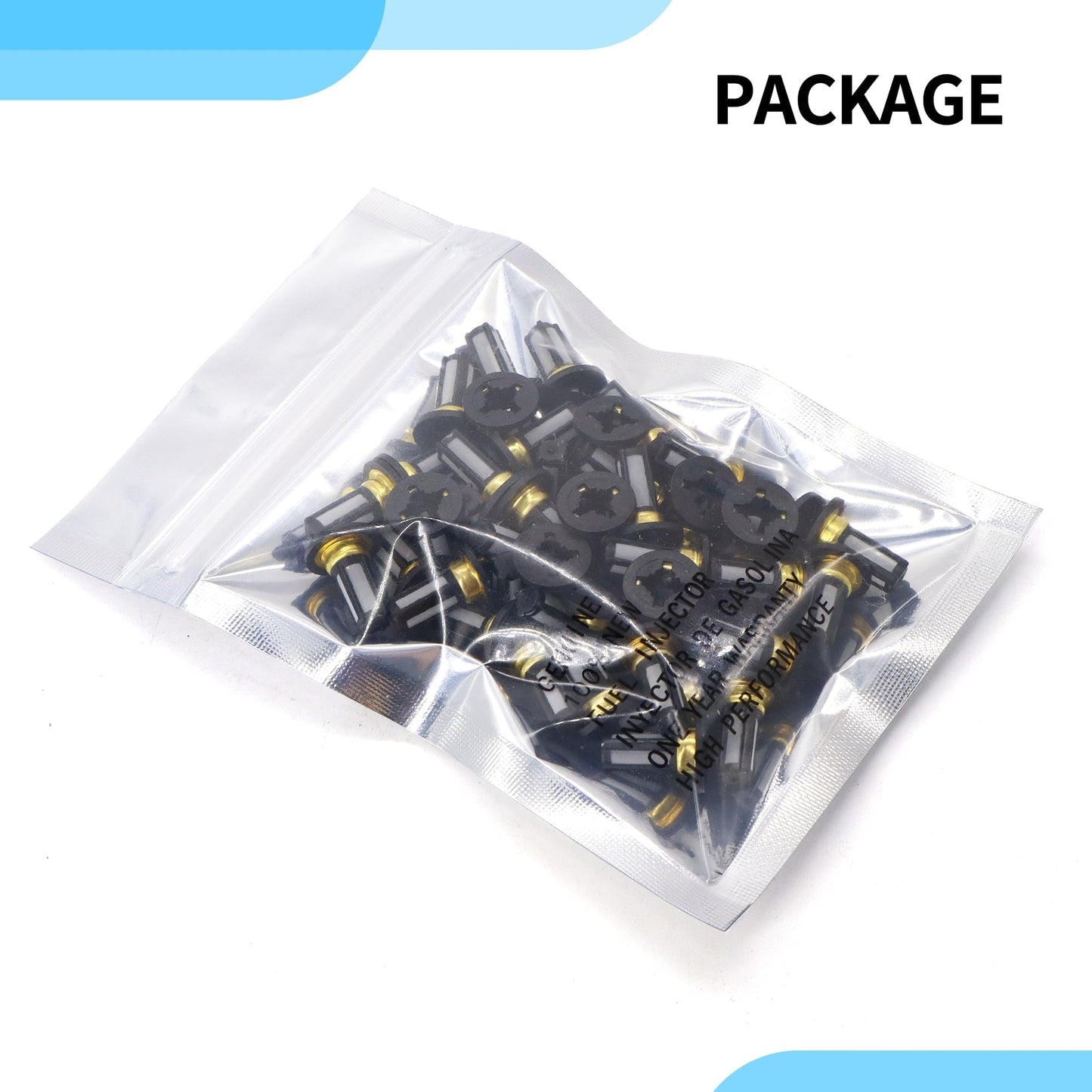 HiSport Fuel Injector Seal Kits Filter Baskets Repair Set CF-106A [10.5mm x 6mm x 13mm] Compatible with Honda[50 Set]