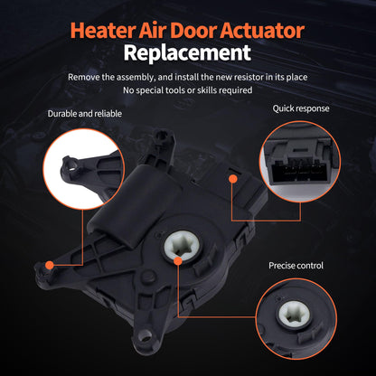 HiSport 5Q0907511A HVAC Heater Blend Door Actuator - Compatible with Audi Q2 Quattro A3 Quattro A3 Sportback RS3 S3 TT RS TTS Quattro | Volkswagen Atlas Teramont Tiguan e-Golf Golf 2013-2019