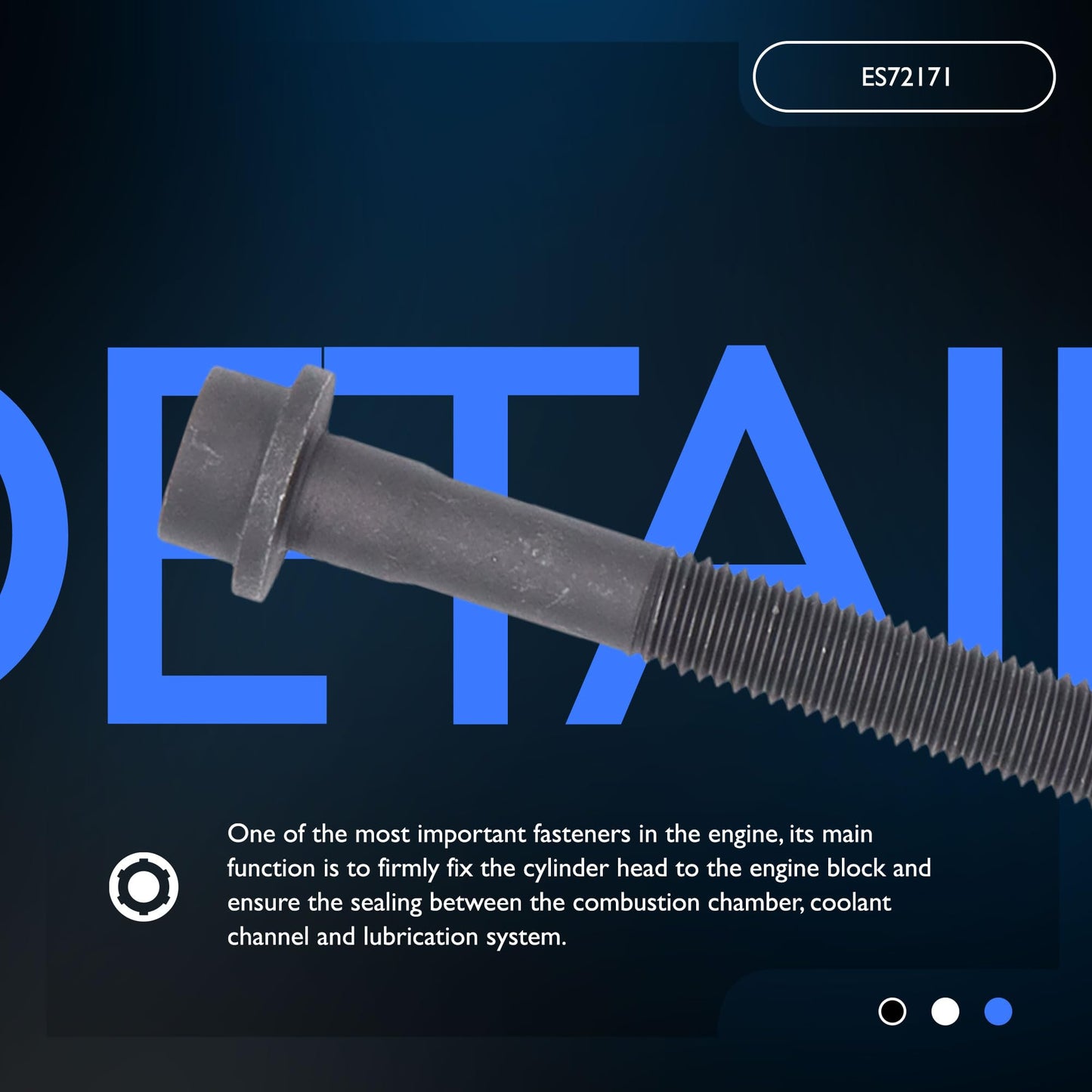 HiSport Engine Cylinder Head Bolt Set - Compatible with Ford Ranger Explorer Explorer Sport Trac Mustang Compatible with Mazda B4000 Compatible with Mercury Mountaineer - Replace ES72171