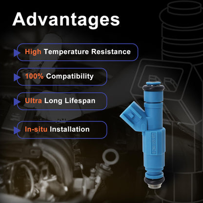 HiSport 0280155972 Fuel Injectors Replacement for Jeep Liberty 3.7L 2002-2003,Compatible with Dodge Ram 1500 3.7L 2002-2003 6 PCS