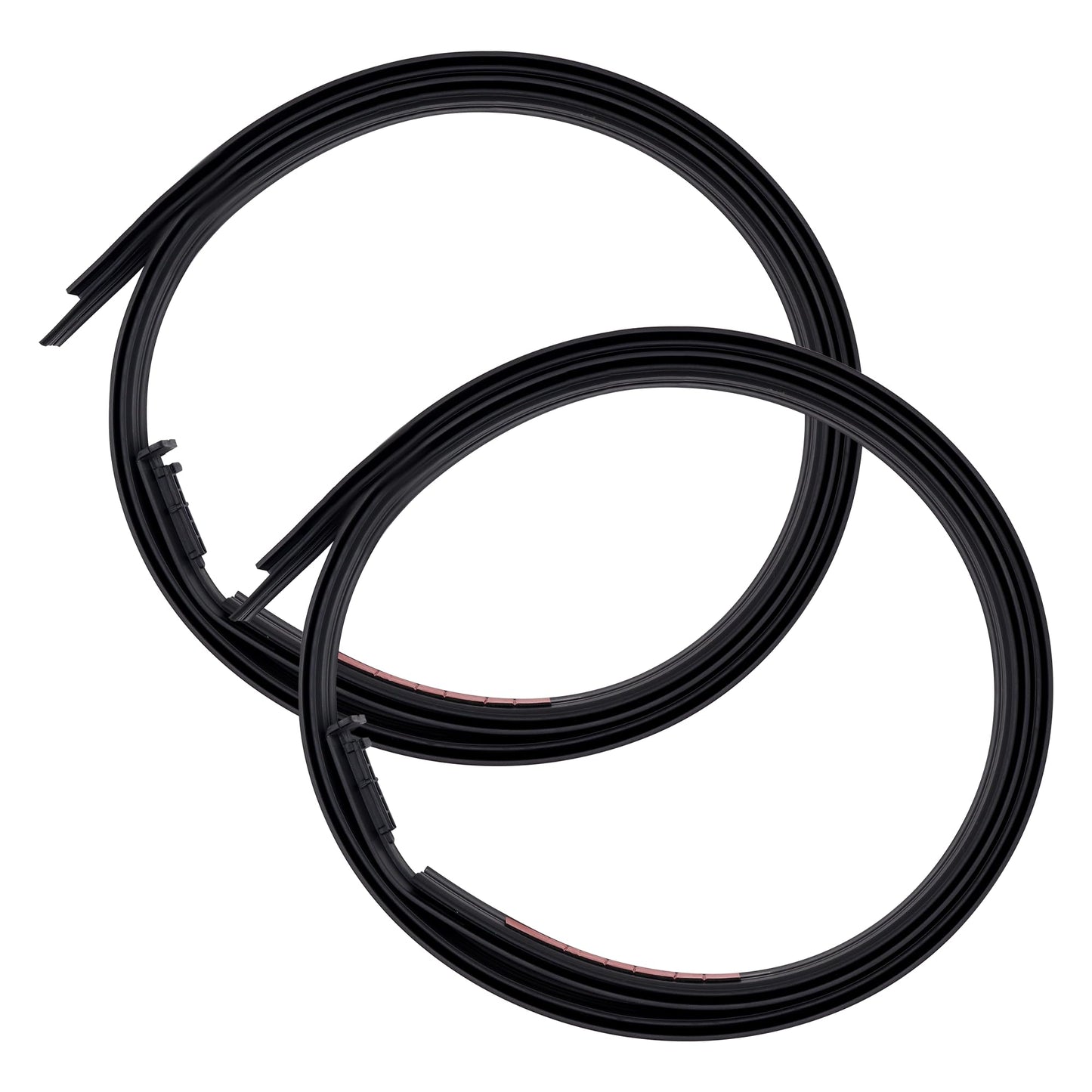 HiSport Roof Weatherstripping Seal 75552-0C060 Roof Drip Molding Weatherstrip 1 Pair - Compatible with 2007-2021 Toyota Tundra Crewmax 4 Doors - Rubber Roof Weather Strip Replace 75551-0C060