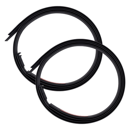 HiSport Roof Weatherstripping Seal 75552-0C060 Roof Drip Molding Weatherstrip 1 Pair - Compatible with 2007-2021 Toyota Tundra Crewmax 4 Doors - Rubber Roof Weather Strip Replace 75551-0C060