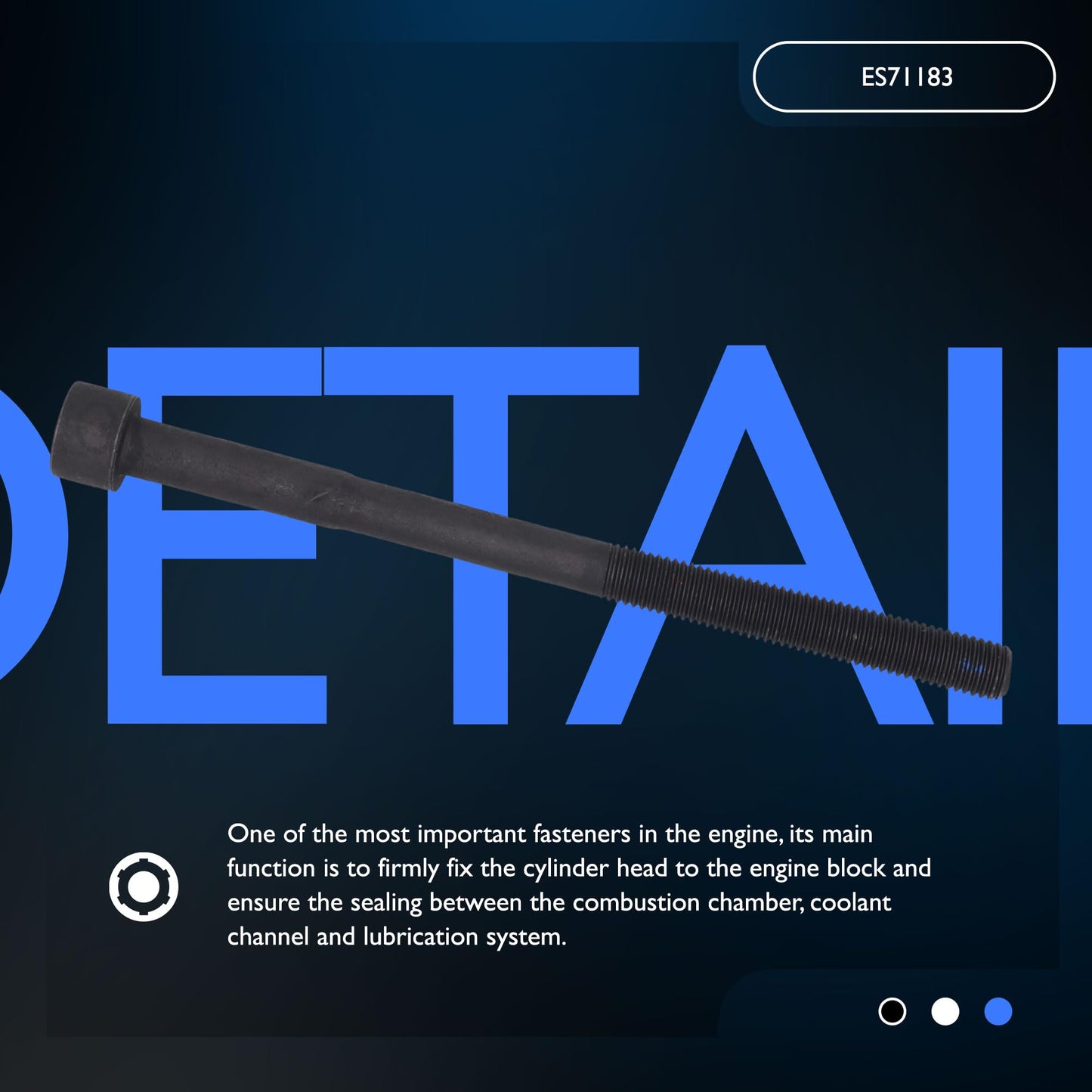 HiSport ES71183 Engine Cylinder Head Bolt Set - Compatible with Toyota Highlander 2001-2007 Camry 2002-2006 Solara 2002-2006 RAV4 2001-2005 2.0L 2.4L