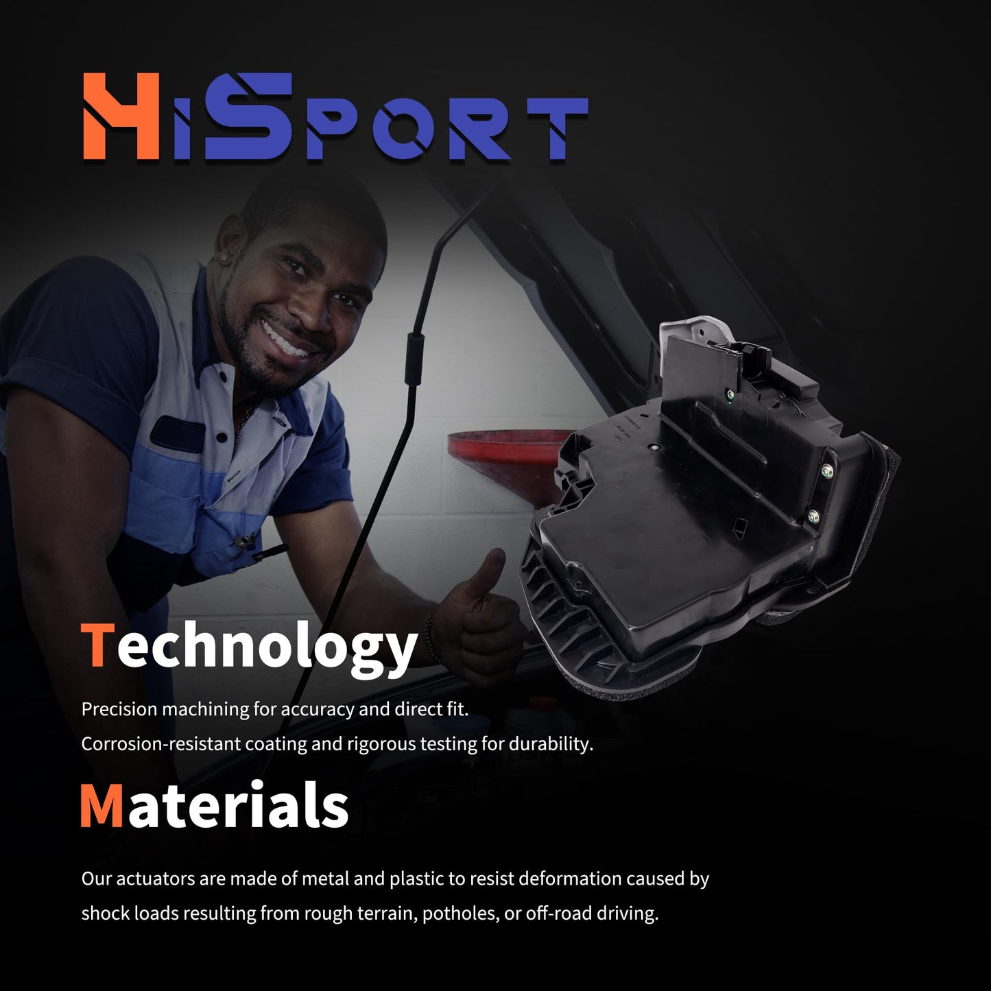 HiSport 13516685 Door Latch Lock Actuator Front Right Passenger Side - Compatible with Buick Enclave Cadillac CT6 ESV XT5 XT6 XTS Chevy Cruze Impala Tahoe Traverse GMC Acadia Yukon XL 2013-2022