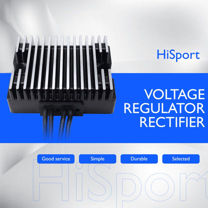 HiSport 74518-99 Voltage Regulator Rectifier - Compatible with Harley Davidson Dyna Glide 1999-2003 Dyna Super Glide 1450 1999-2003 Softail 1450 2000 Heritage Softail 1450 2000 Replaces 74518-99A