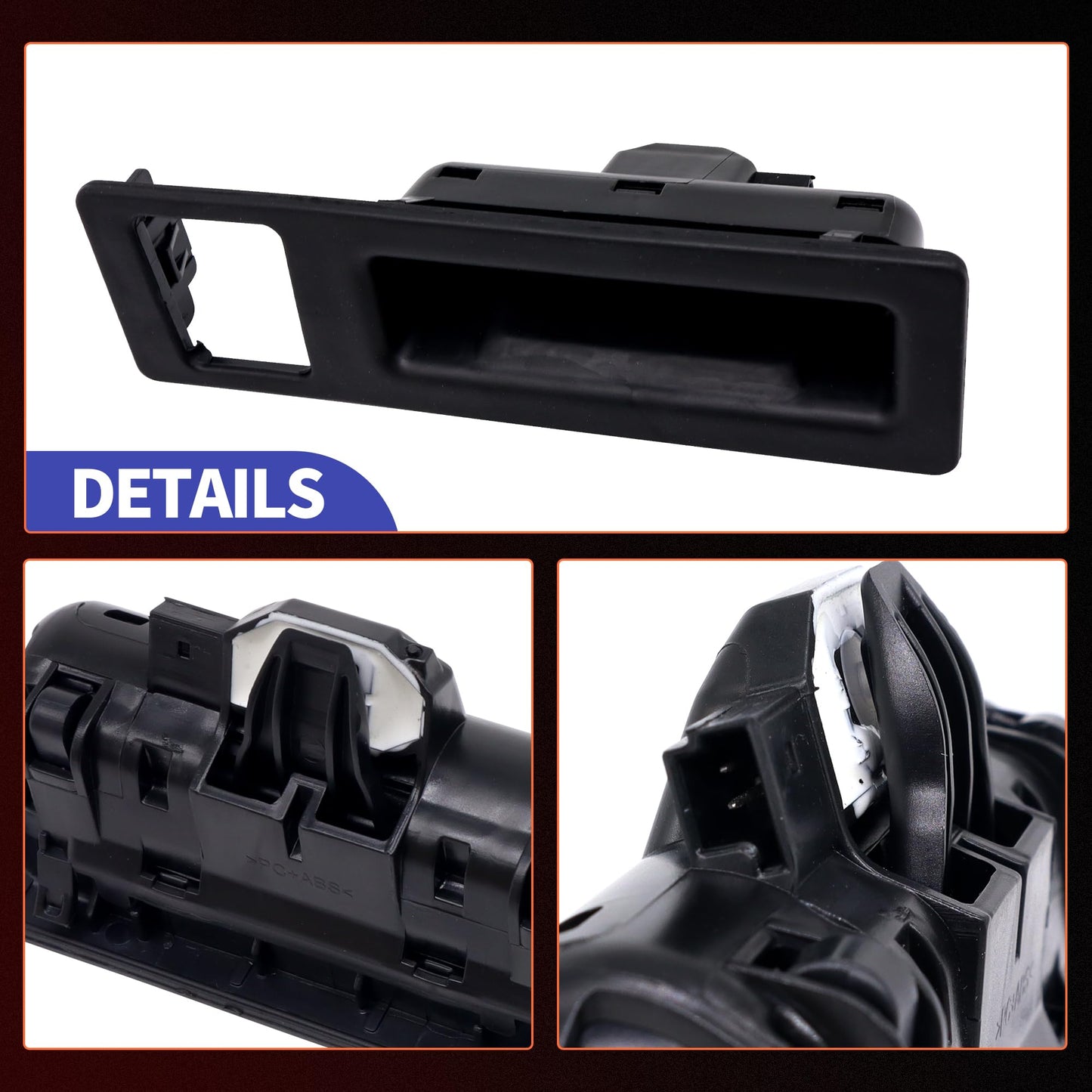 HiSport Tailgate Trunk lid Button Switch Tailgate Door Lock Switch - Compatible with BMW Replaces 51247368753