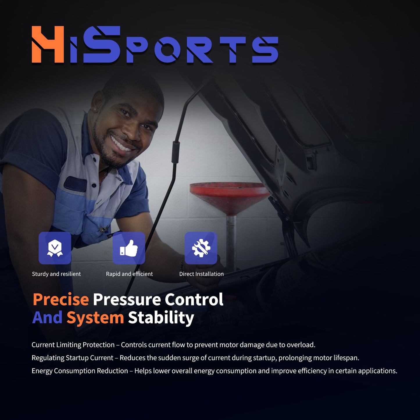 HiSport AV1Z18591A HVAC Blower Motor Resistor Compatible with Ford Escape 2015-2019,Fiesta 2014-2019,Focus 2012-2018,Ikon 2014-2015,Transit 2015-2020,Transit 150 250 350,Transit Connect,Transit Custom