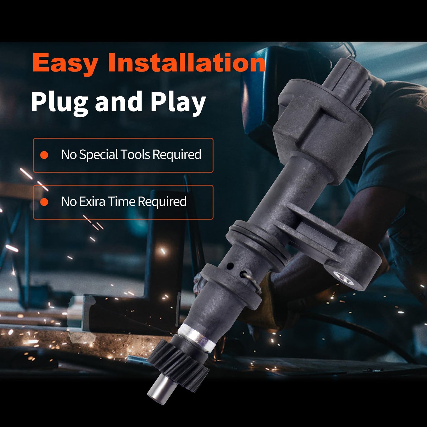 HiSport 78410-S04-901 Transmission Speed Sensor - Compatible with Honda Civic 1996 1997 1998 1999 2000 L4 1.6L - Replace 78410S04901 917-638 2VSS0126