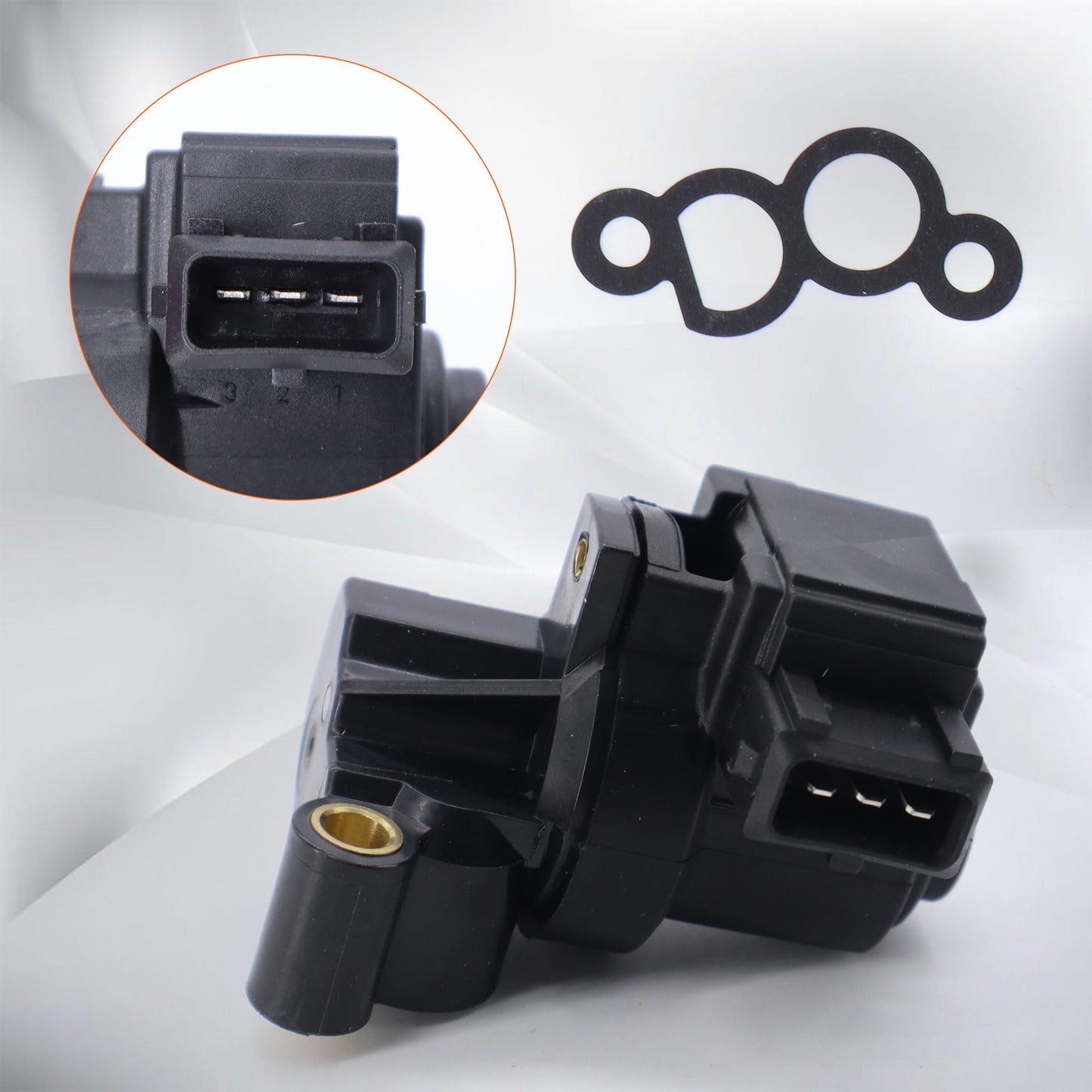 HiSport 3515033010 Idle Air Control Valve - Compatible with Hyundai Tucson 2.7L V6 Tiburon 2.7L V6 Santa Fe 2.7L V6 Tiburon 2.0L l4 Sonata 2.7L V6 2.4L l4 2.5L V6 Santa Fe 2.4L l4 3.5L V6 1997-2010