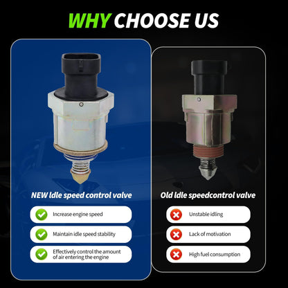 HiSport Fuel Injection Idle Air Control Valve - Compatible with Buick Cadillac Chevrolet GMC Isuzu Land Rover Oldsmobile Toronado Pontiac Bonneville Fiero Firebird Replaces 17079256 17111289 17089062
