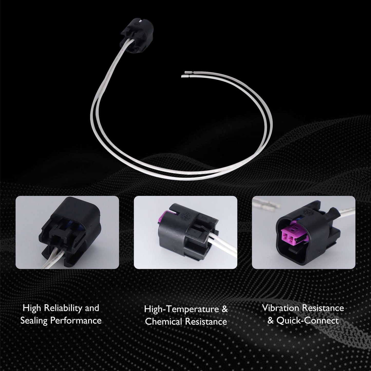 HiSport 15306137 Variable Valve Timing (VVT) Solenoid Connector Compatible with Buick Lacrosse Regal Verano, Chevrolet Captiva Malibu Equinox, Chevy Express, GMC Savana, Pontiac G5 G6, Saturn Aura