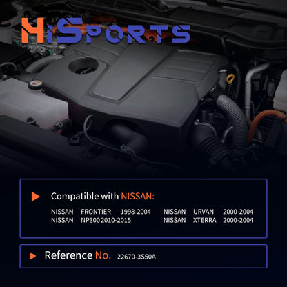 HiSport Fuel Injection Pressure Regulator 22670-3S50A Replacement for Nissan NP300 Urvan Xterra Frontier 1998 1999 2000 2001 2002 2003 2004