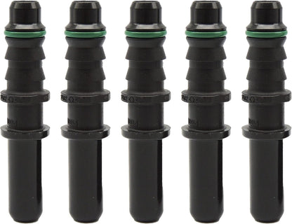 HiSport 5pcs Male Connector - Fuel Line Hose Straight Quick Release 7.89mm ID6 for Auto