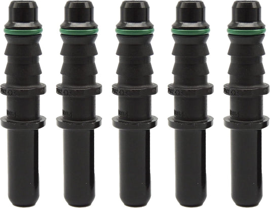 HiSport 5pcs Male Connector - Fuel Line Hose Straight Quick Release 7.89mm ID6 for Auto