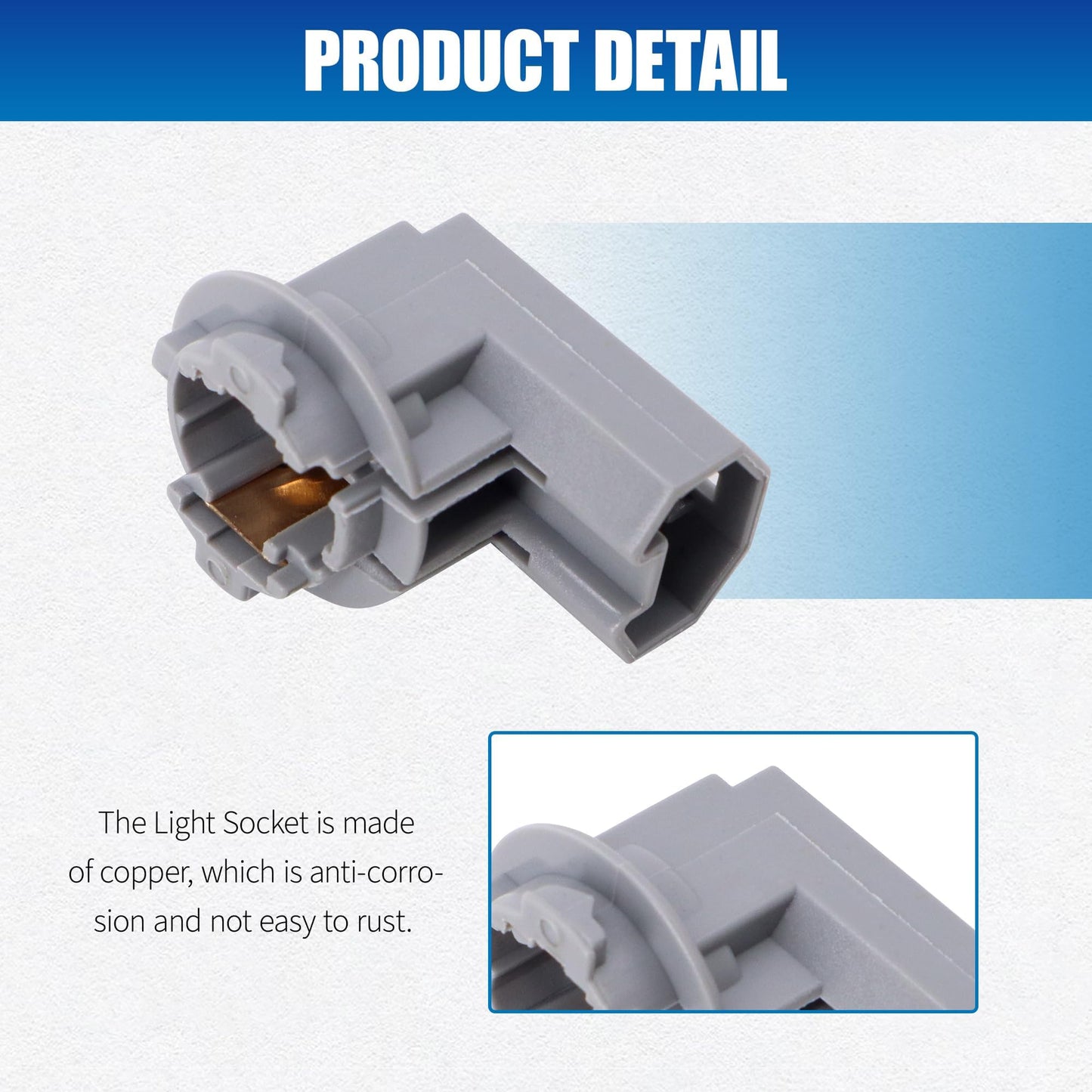 HiSport 2PCS 81275-12501 Tail Lamp Light Taillight Bulb Socket Sockets Compatible with Toyota RAV4 2013 2014 2015 2016 2.5L Replacement for OEM 8127512501