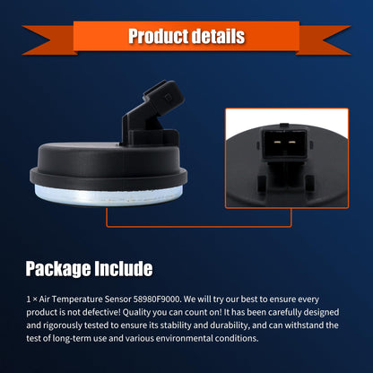 Hisport ABS Wheel Speed Sensor 58980F9000 Rear Driver and Passenger Side - Compatible with Hyundai Accent 2019-2021 Kia Rio 2019-2020