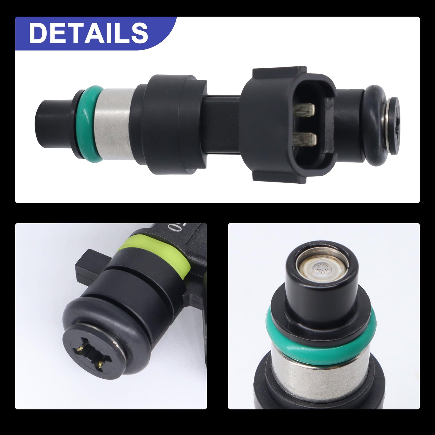 HiSport Fuel Injectors FBY2850 Replacement For Nissan Versa Cube Sentra NV200 2007-2014 Replace 16600-EN200 4PCS