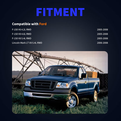 HiSport 2PCS ABS Speed Sensor Front Left & Right Replacement for Ford F-150 2005-2008 4.2L 4.6L 5.4L Rear Wheel Drive Replaces 7L3Z2C204A ALS1712 ALS917