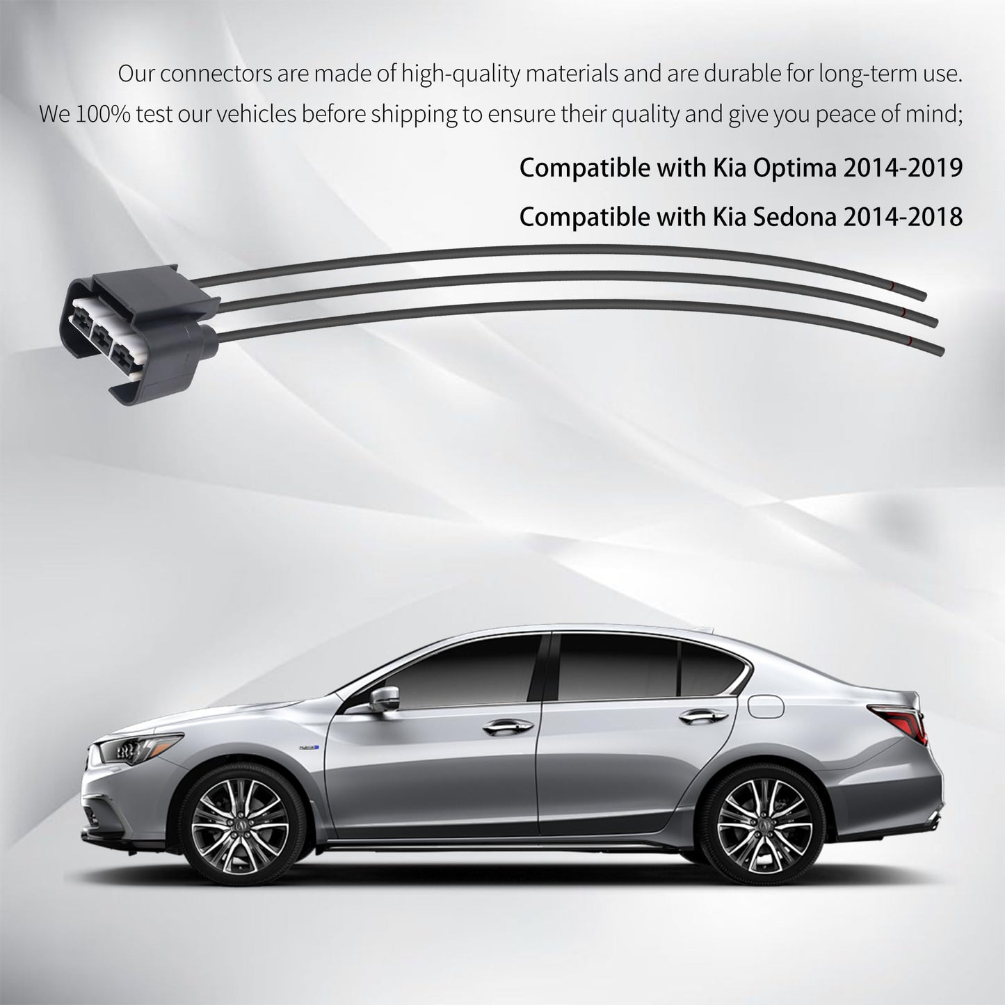 HiSport WRK4K-MA59 Blower Cooling Fan Resistance Pigtail Connector - Compatible with Kia Optima 2014-2019 Sedona 2014-2018