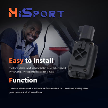 HiSport Trunk Release Switch Actuator Button - Compatible with Ford Lincoln Mercury Replaces 1L2T-14K147-AA SW-5855