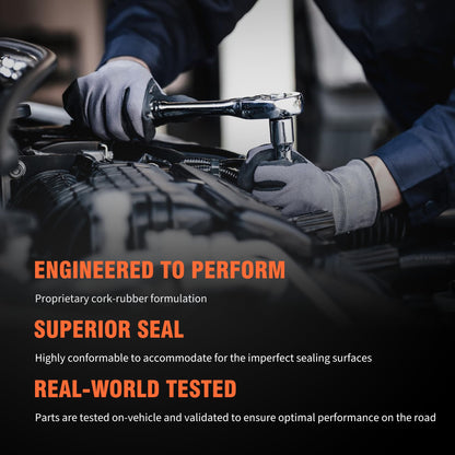 HiSport Engine Valve Cover Gasket Set - Compatible with Ford Explorer 3.3L 2020 | F-150 3.3L 2018-2020 3.5L 2011-2012 | Police Interceptor Utility 3.3L 2020 - Replace VS50814R1