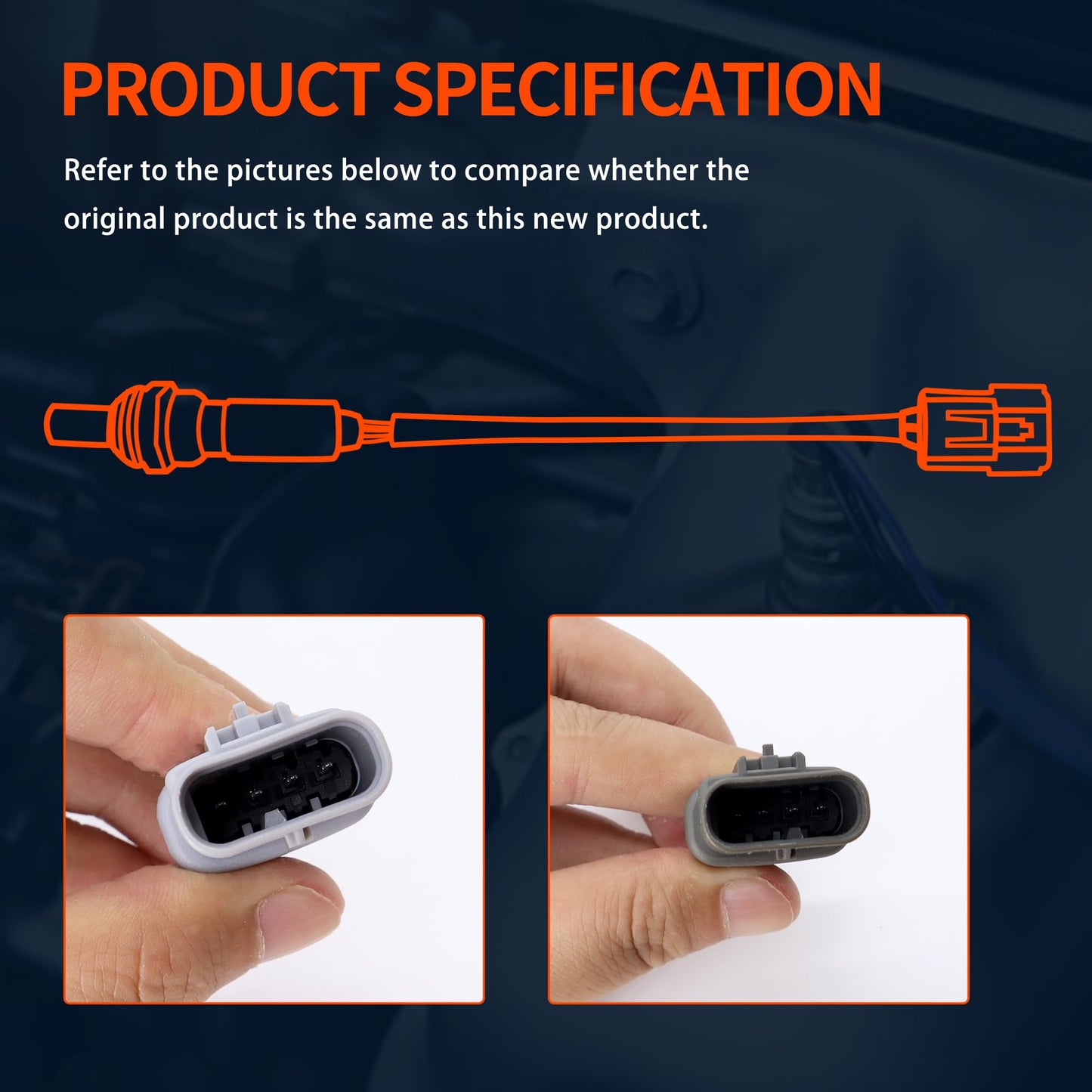 HiSport 4PCS O2 Oxygen sensor 2344940 2344974 Upstream and Downstream - Compatible with Cadillac Escalade Chevy Silverado 1500 Suburban Tahoe GMC Sierra 1500 Yukon XL