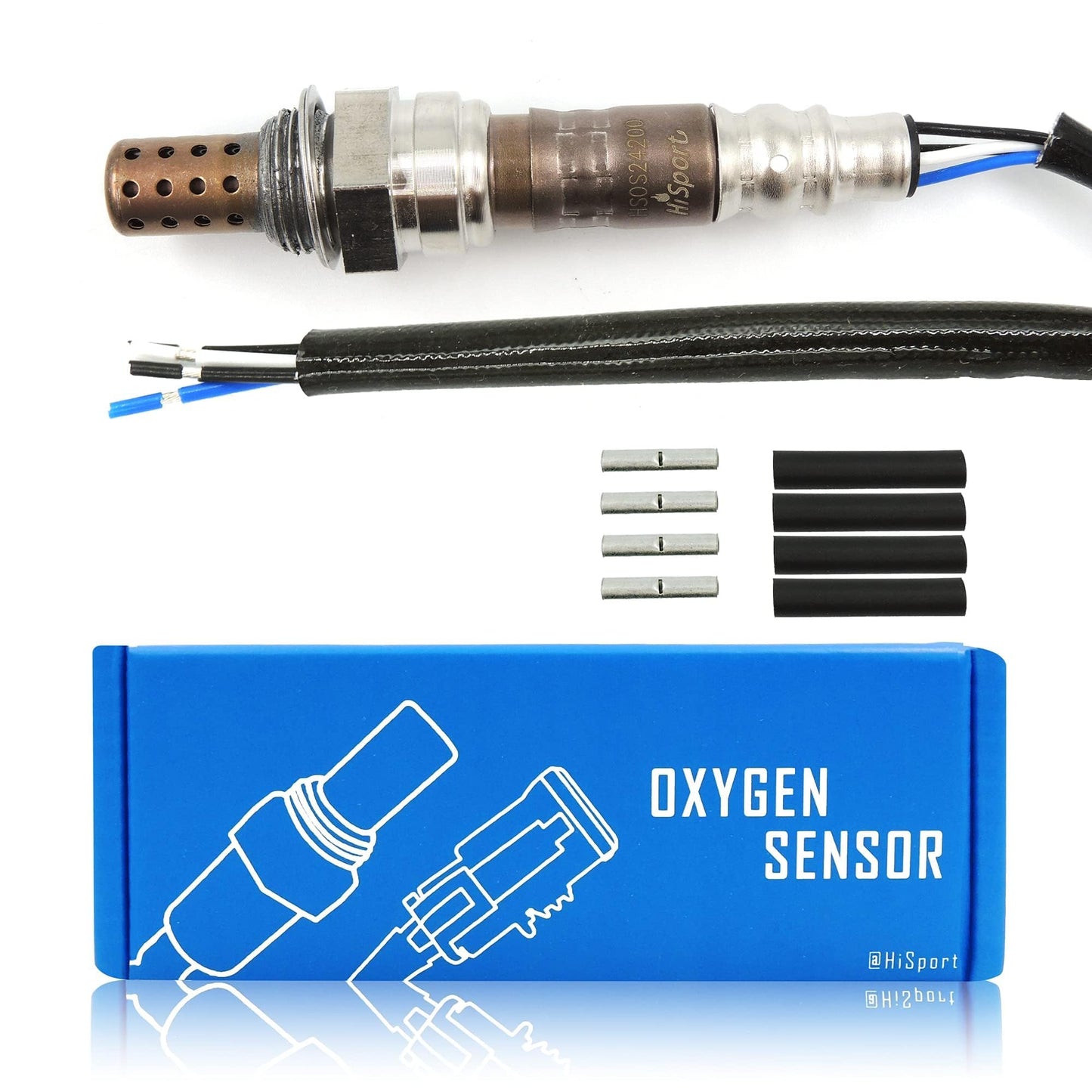 HiSport Oxygen Sensor 250-24200 Replacement - 4-Wire Universal Fit, Heated O2 Sensor 1 Pack