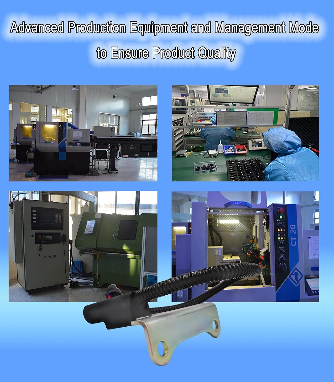 HiSport 56027870 Crankshaft Position Sensor Compatible with Dodge B1500 1997-1998, B2500 B3500, Dakota 1997-2003, Durango 1998-2003, RAM 1500 2500 3500 Pickup Van, Jeep Grand Cherokee 1997-1998