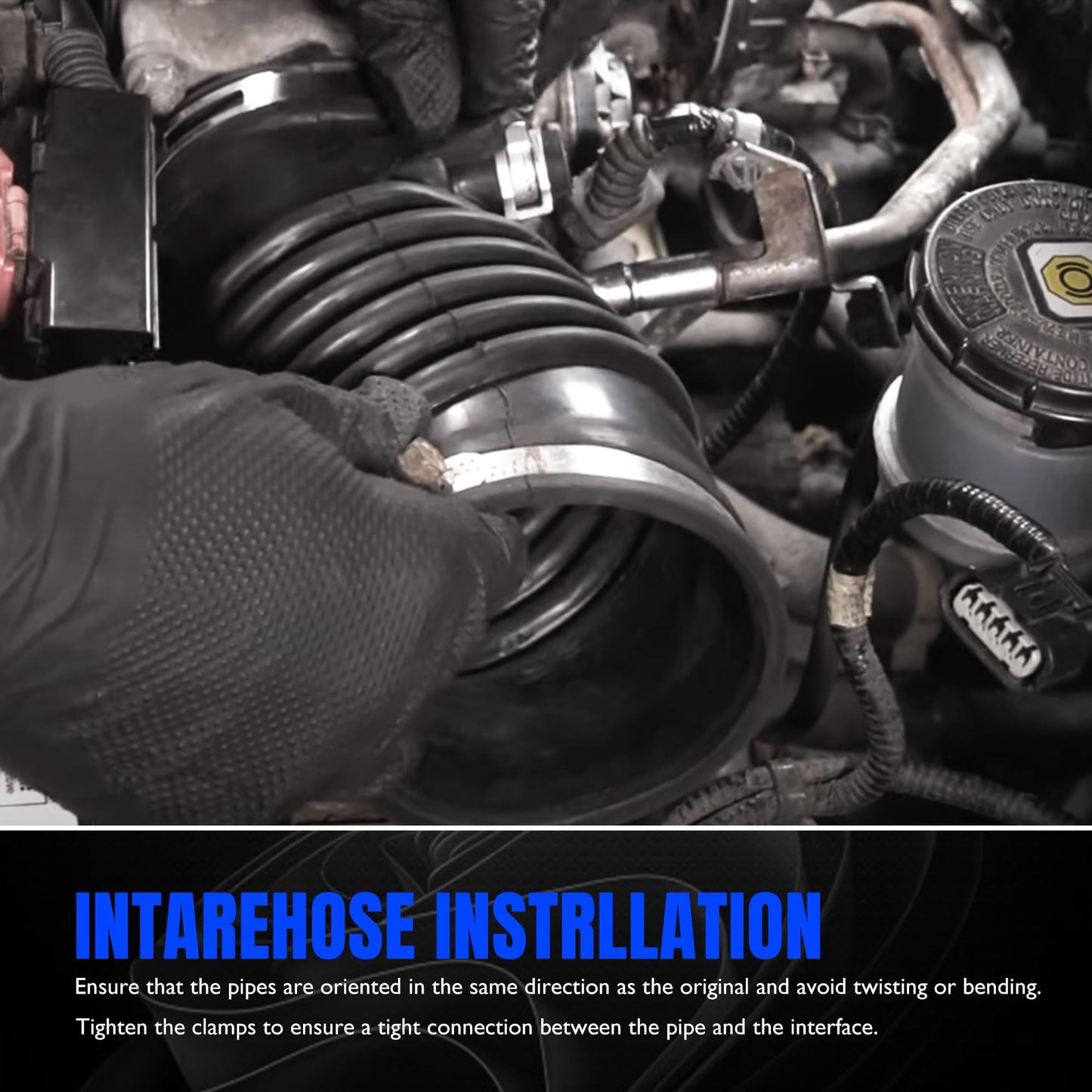 HiSport Air Intake Hose Intake Filter Tube - Compatible with Acura MDX ZDX 2010 2011 2012 2013 Replaces 17228-RYE-A10