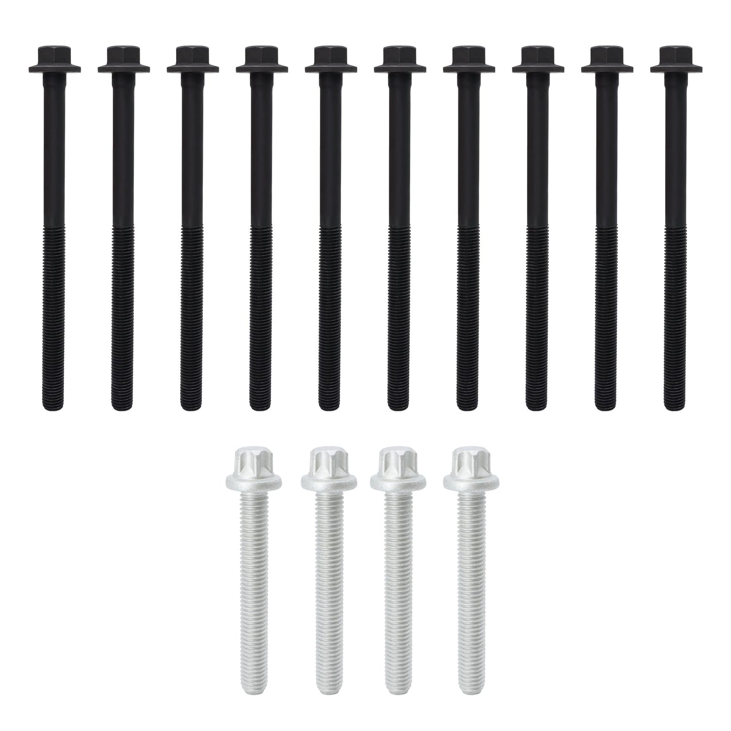 HiSport ES72196 Engine Cylinder Head Bolt Set Compatible with Buick Lacrosse Verano, Chevrolet Captiva Sport Cavalier, GMC Terrain, Oldsmobile Alero, Pontiac G5, Saturn Aura Ion L Sedan L300 LS Sedan