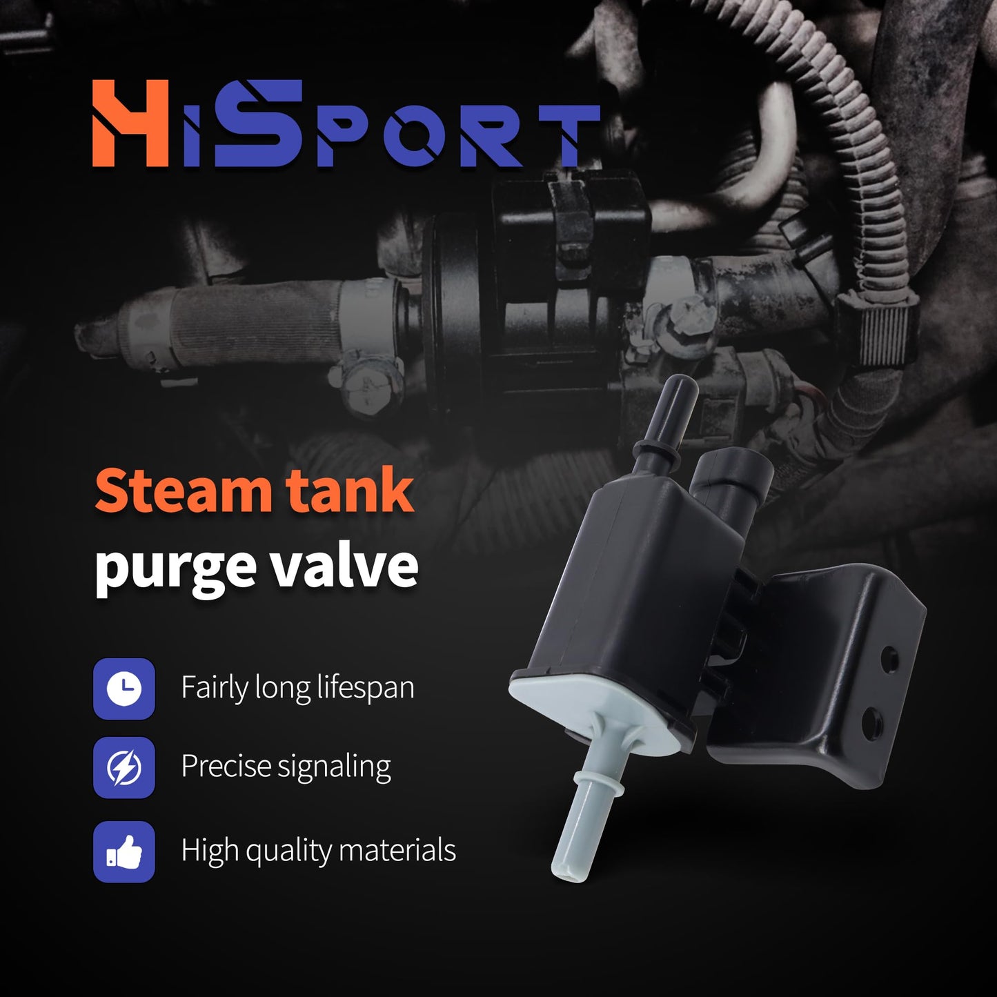 HiSport 214-1680 Vapor Canister Purge Valve solenoid Compatible with Chevy Buick Cadillac Chevy GMC Express Silverado Suburban Savana Replace 12597567 PV443 911-032 2141680 911032 12570469