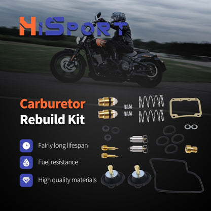 HiSport Carb Carburetor Rebuild Repair kits Compatible with Suzuki Intruder VS1400GLP VS800 VS800GL VZ800 2-Pack
