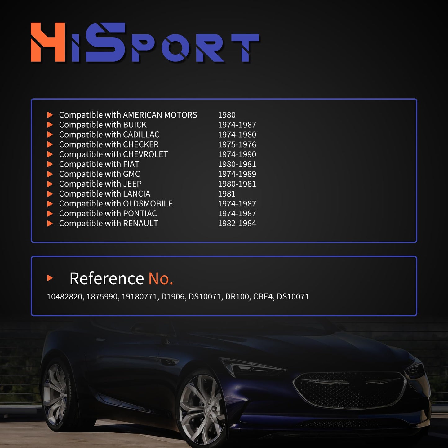 HiSport Ignition Control Module - Compatible with Jeep GMC Lancia Replaces 10482820 1875990 19180771 D1906 DS10071 DR100