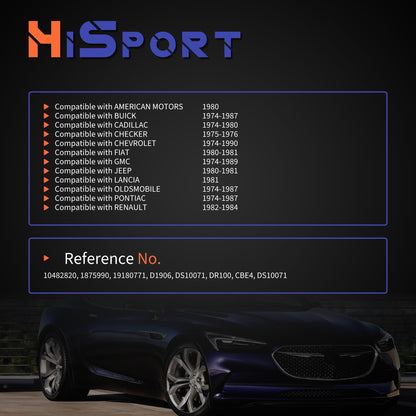 HiSport Ignition Control Module - Compatible with Jeep GMC Lancia Replaces 10482820 1875990 19180771 D1906 DS10071 DR100