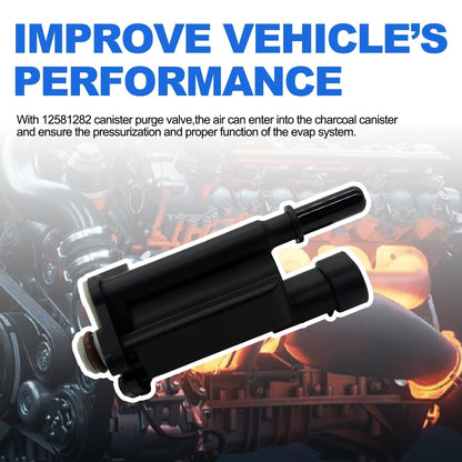 HiSport 12581282 Vapor Canister Purge Valve Solenoid - Compatible with Buick Cadillac Chevy GMC HUMMER PONTIAC SATURN 2004-2009 - Repalces 12573220 12576688 12581283 12582627 12592015